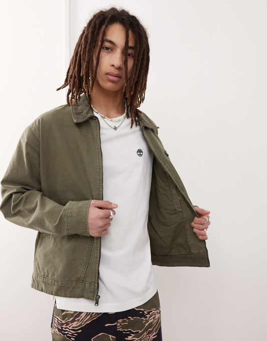 Strafford Washed Canvas Zip Jacket