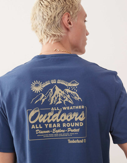 Mountain Landscape Backprint T-Shirt