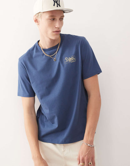 Mountain Landscape Backprint T-Shirt