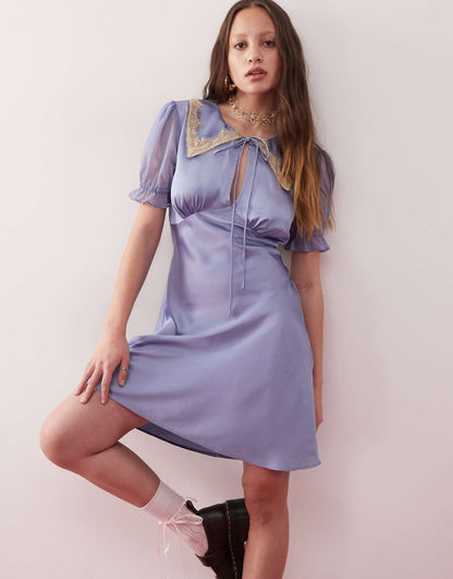 Mini Tea Dress With Collar