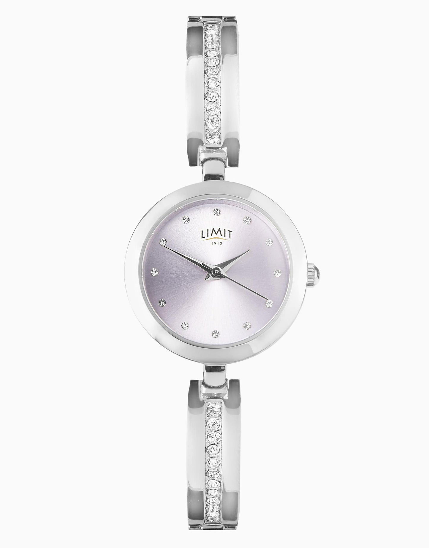 Classic 25Mm Womens Round Silver Analogue Watch