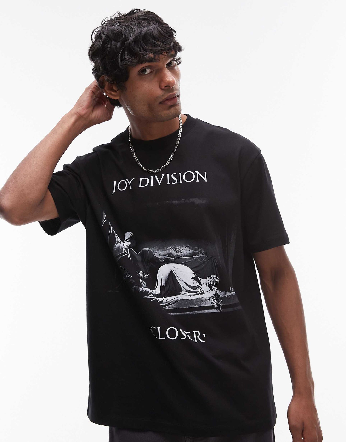 Premium Oversized Fit T-Shirt With Front And Back Joy Division Print