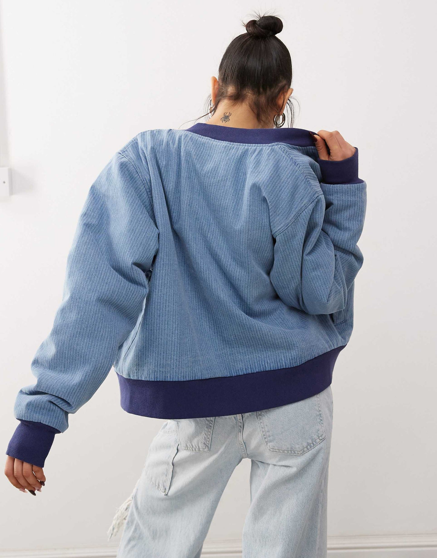 Denim Bomber Jacket