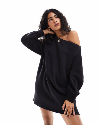 Asym Sweat Mini Dress