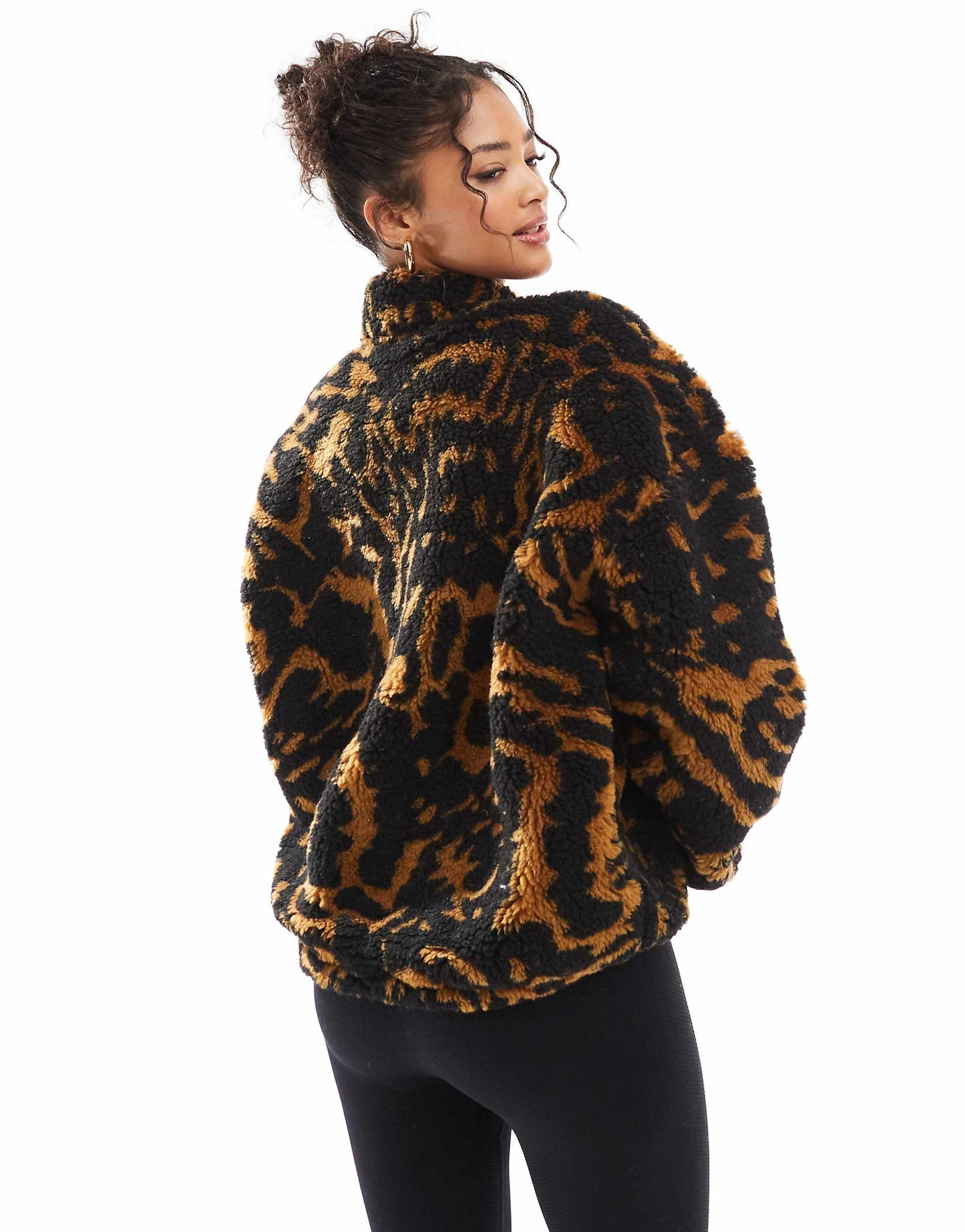 Borg Oversized Pull On Zip Through