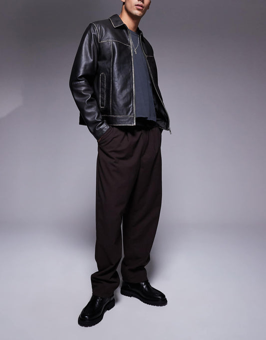Soft Tailored Balloon Fit Trousers