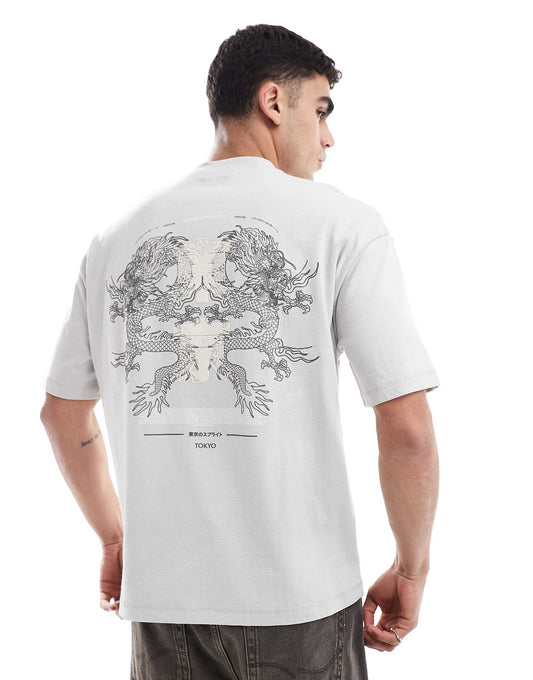 Dragon Back Print T-Shirt