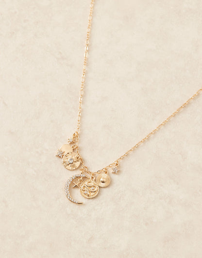 Celestial Mutli Charm Necklace