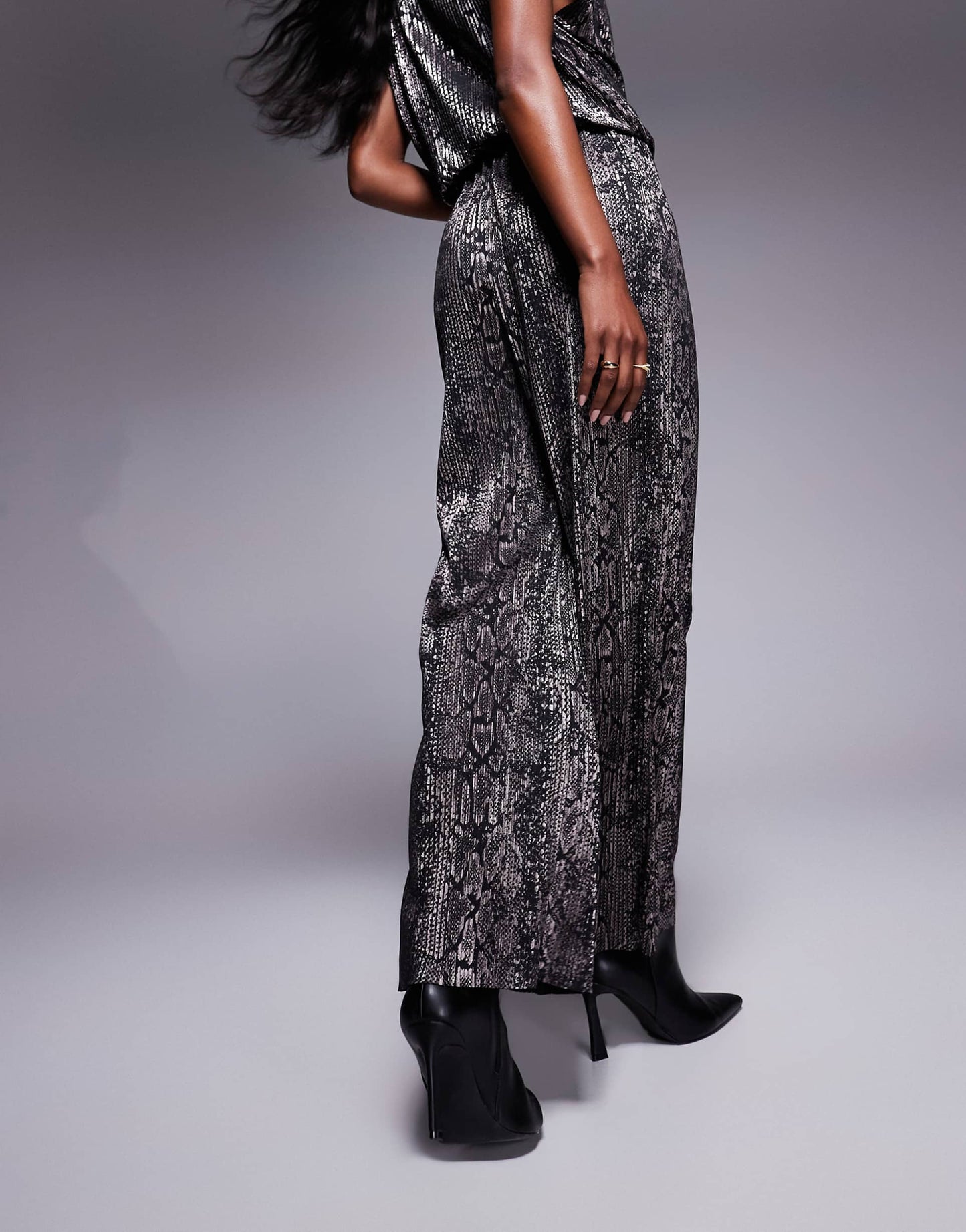 Snake Plisse Trouser Co-Ord