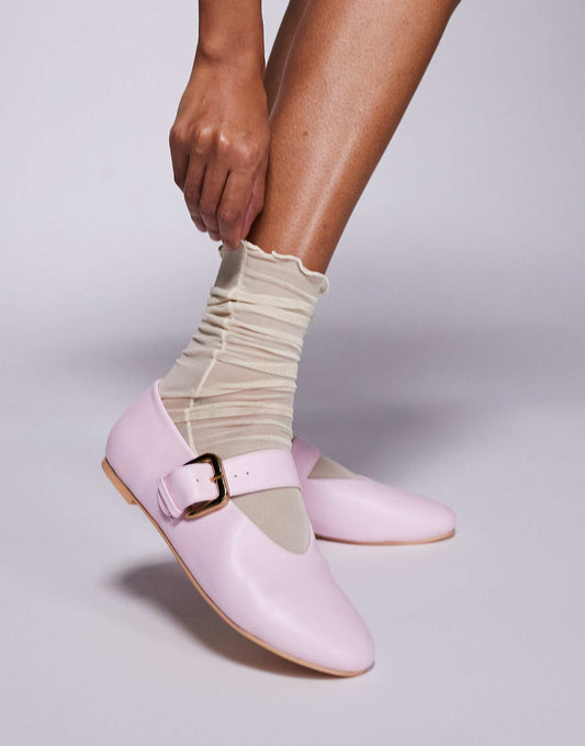 Buckle Ballet Detail Flats