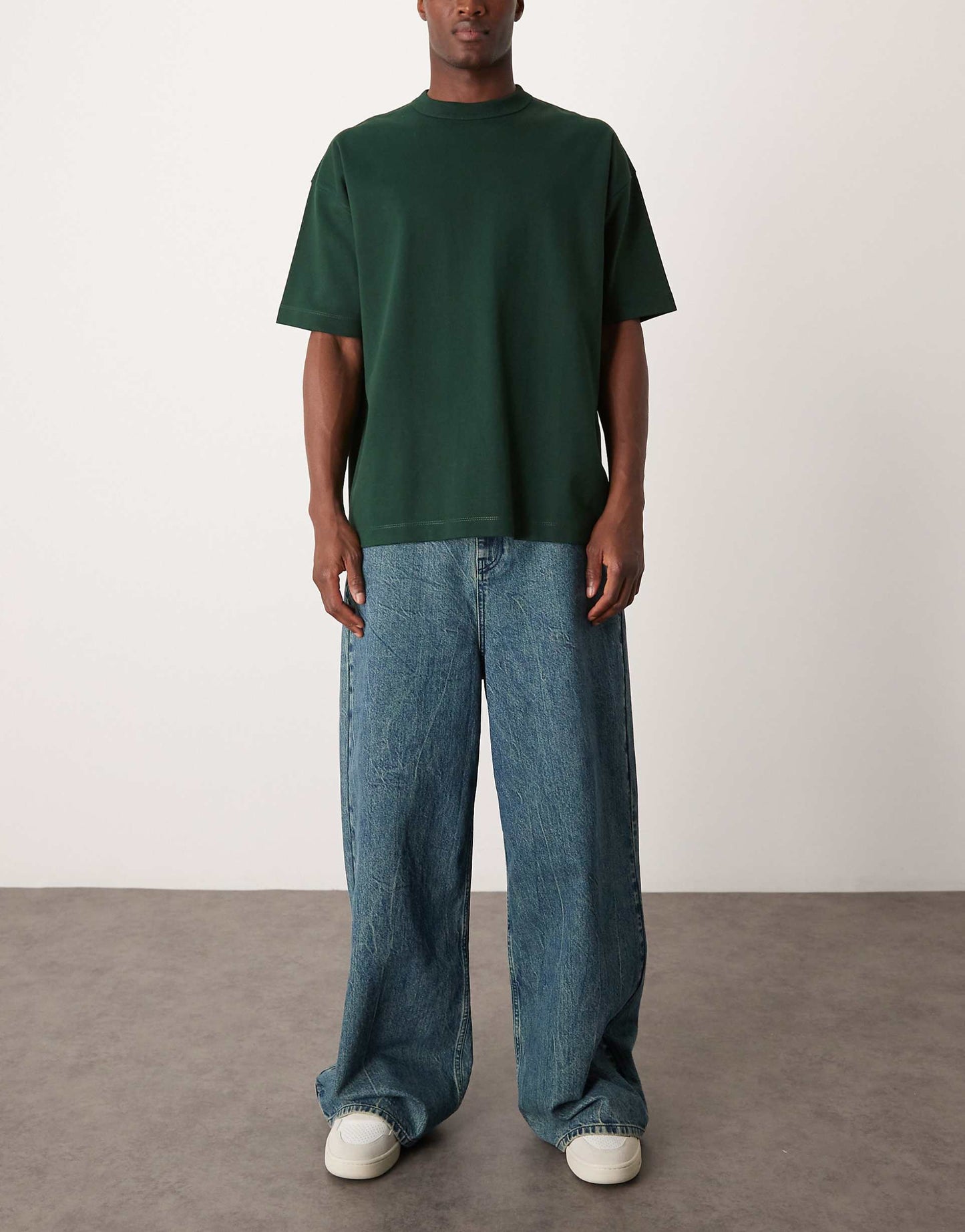 Loose Fit Jean With Low Rise And Wide Hem