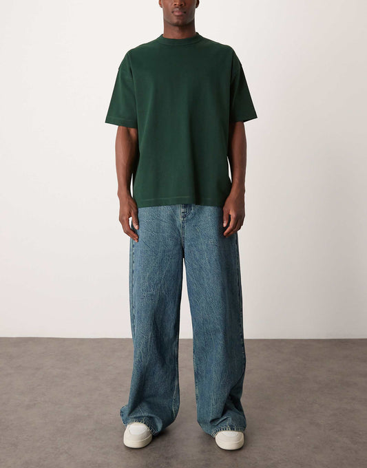 Loose Fit Jean With Low Rise And Wide Hem