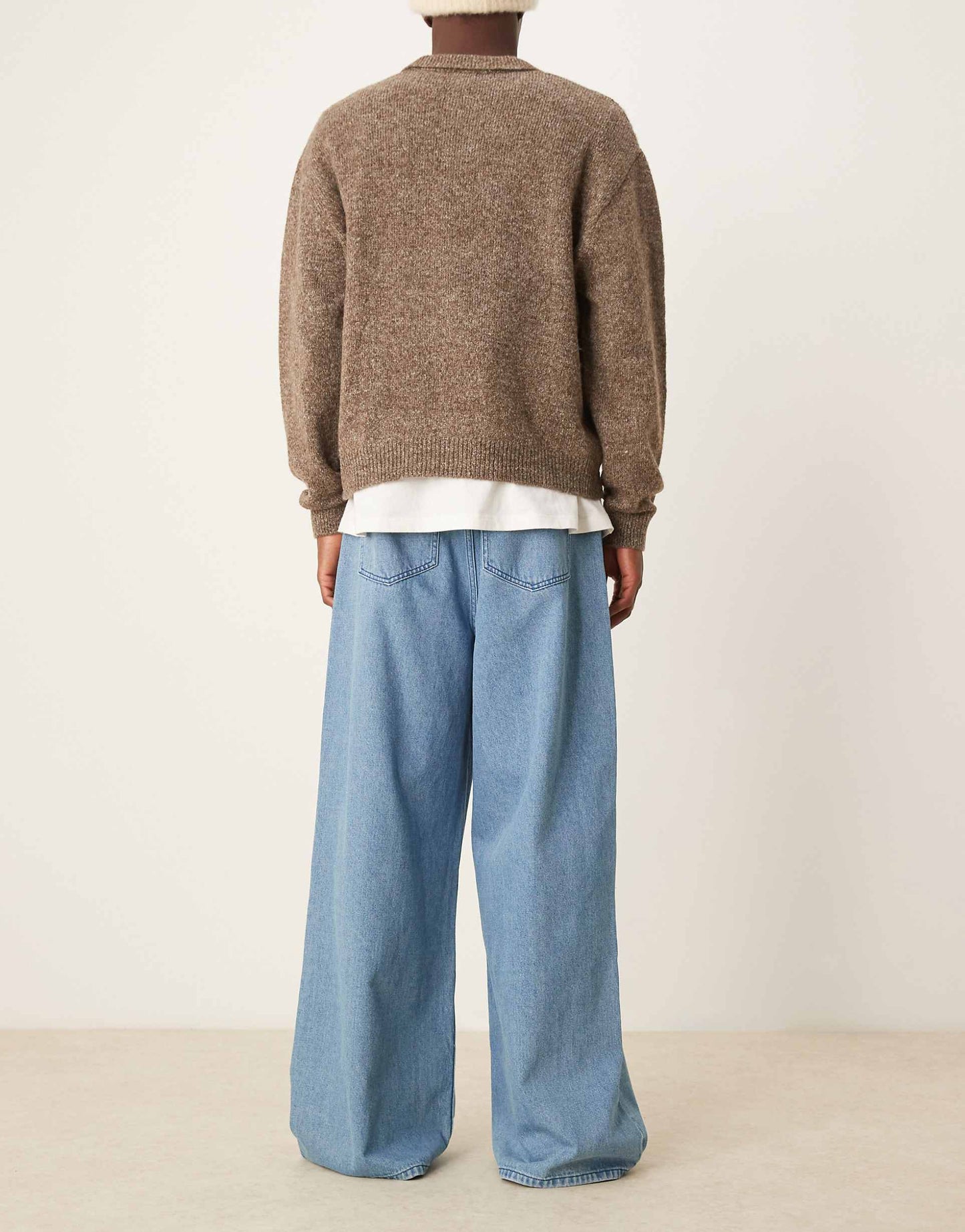 Baggy Jean With Low Rise And Wide Hem