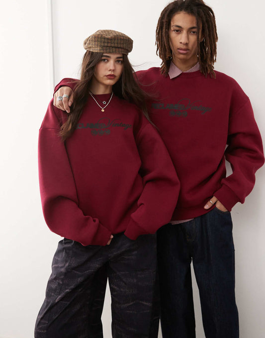 Unisex Oversized Sweat With Logo