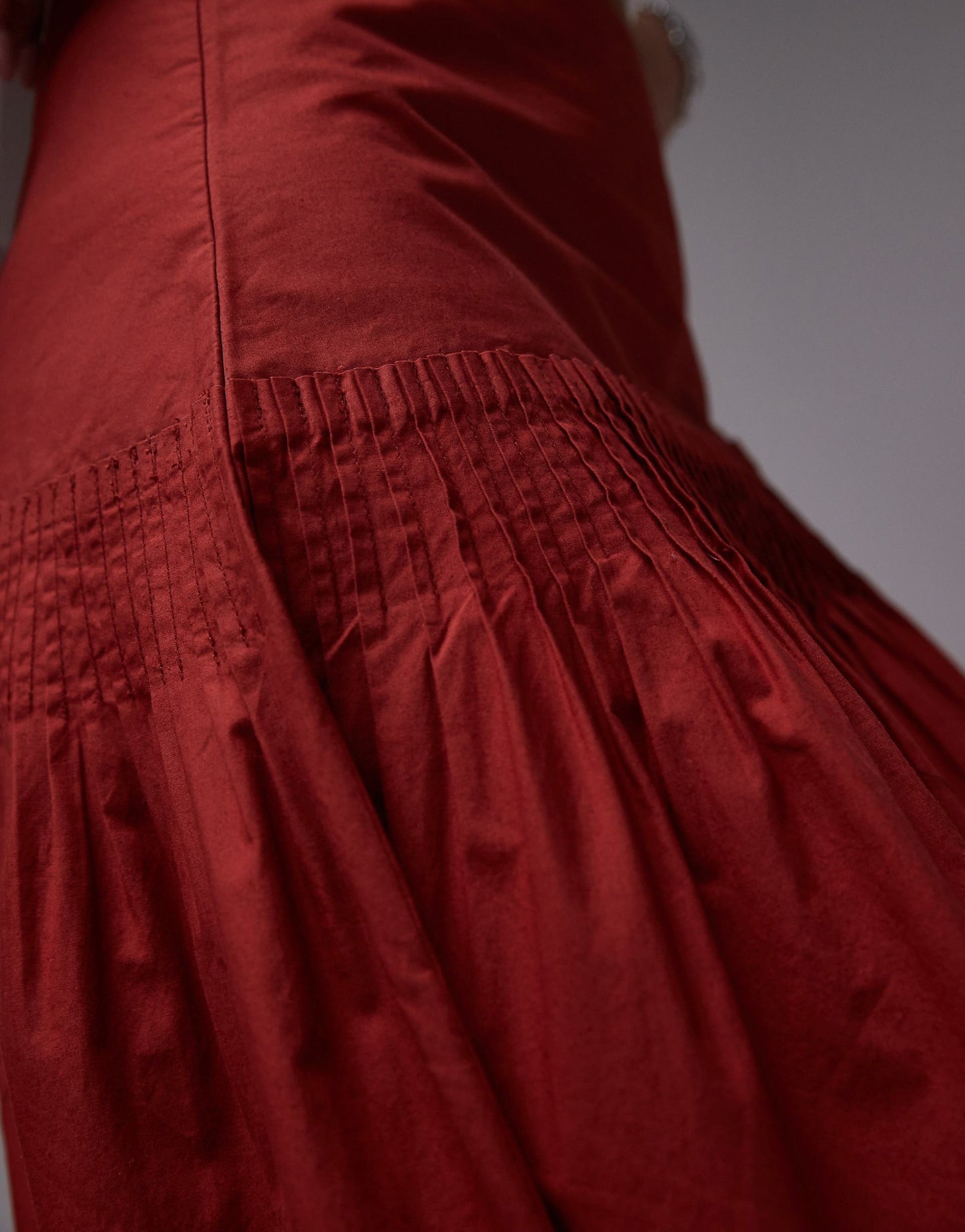 Pintuck Poplin Full Skirt