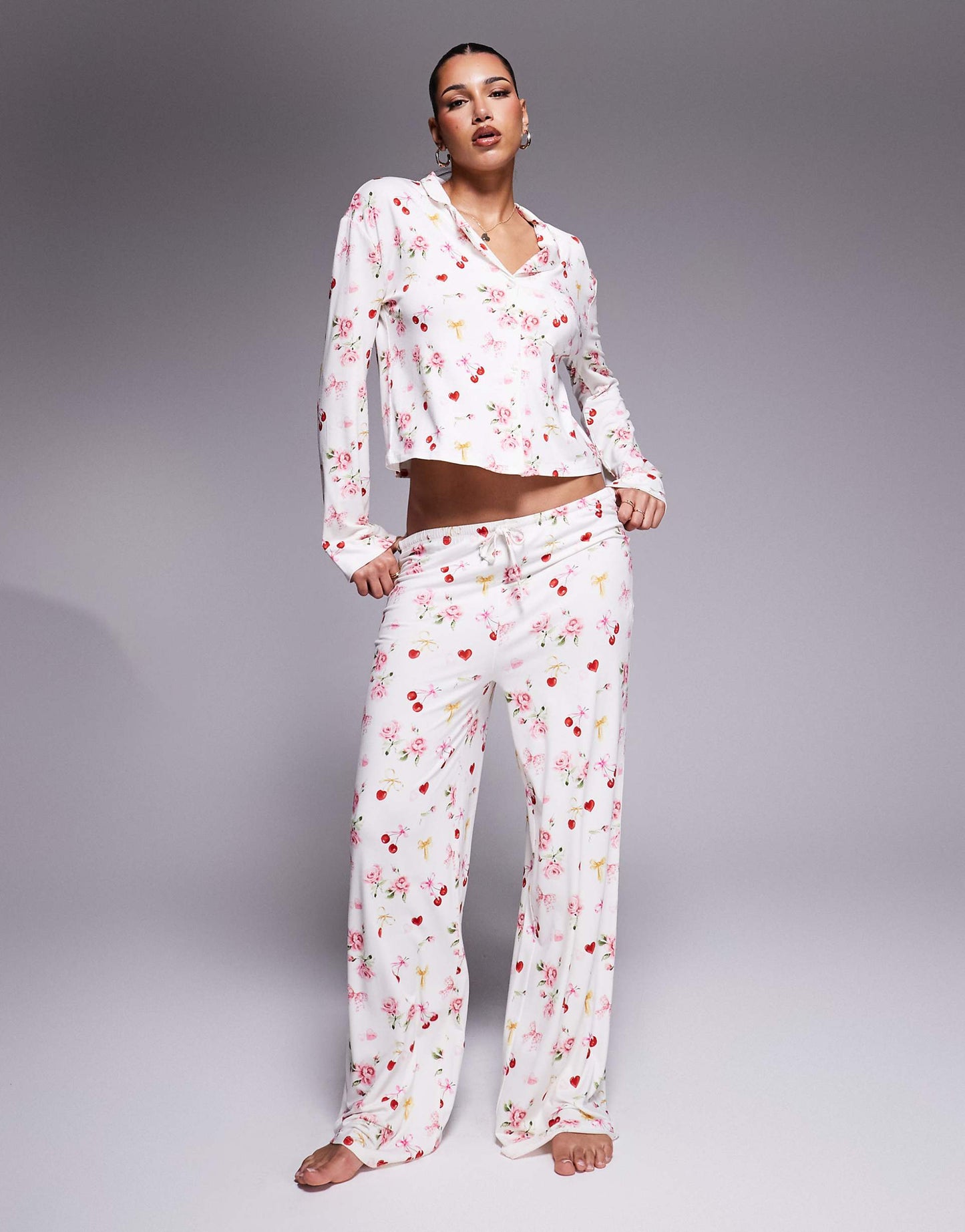 Exclusive  Mix & Match Pyjama Shirt Co-Ord