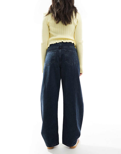 High Waisted Barrel Leg Jeans