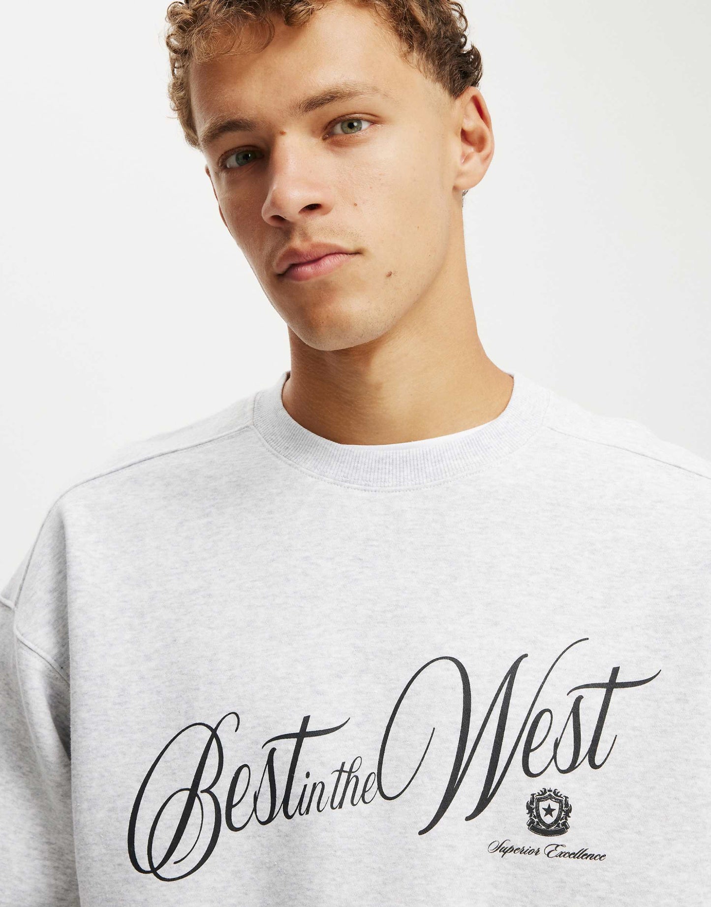 Box Fit Graphic Crew Sweater