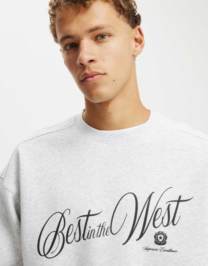 Box Fit Graphic Crew Sweater