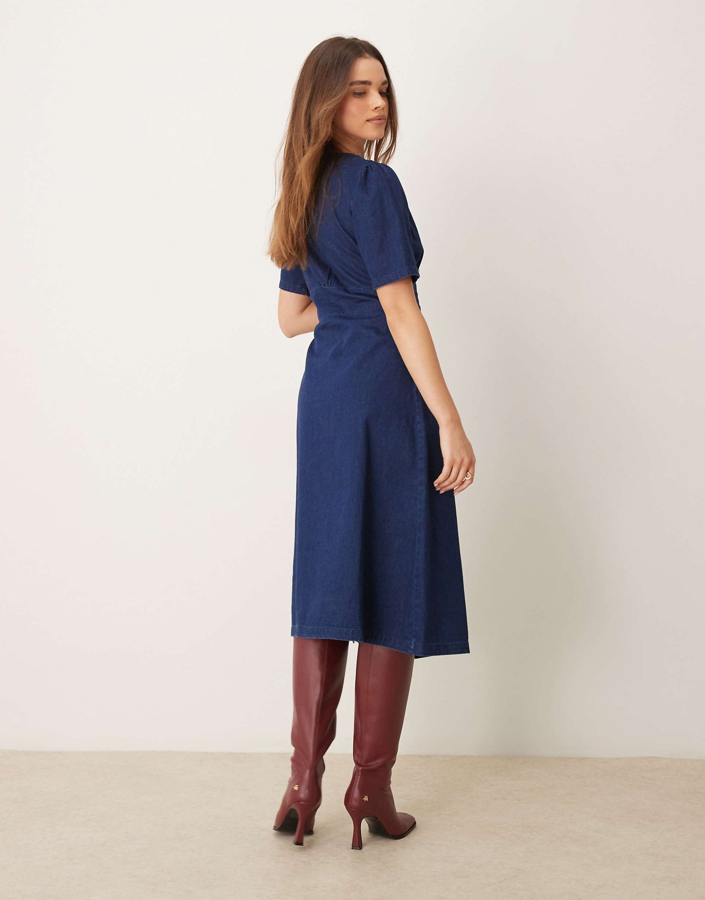 Alexa Denim Midi Dress