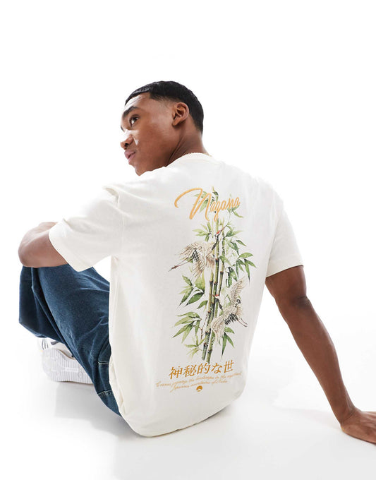 Naha Cranes Back Print T-Shirt