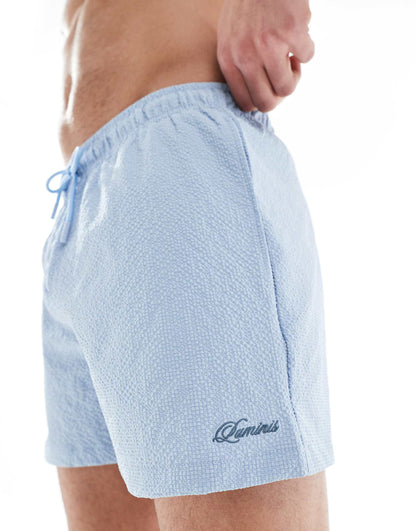 Seersucker Swim Trunks