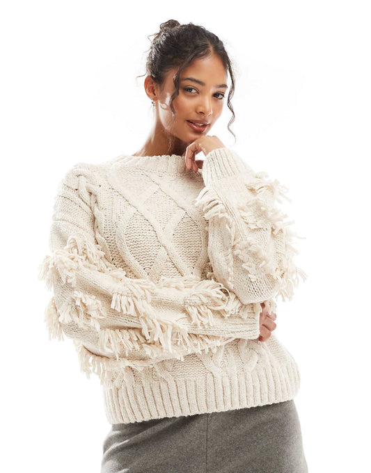 Chunky Textured Cable Knit Jumper