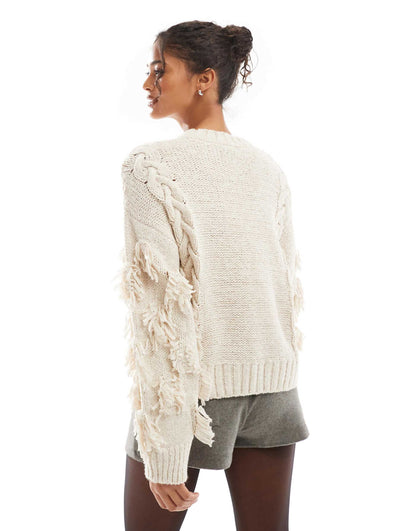 Chunky Textured Cable Knit Jumper