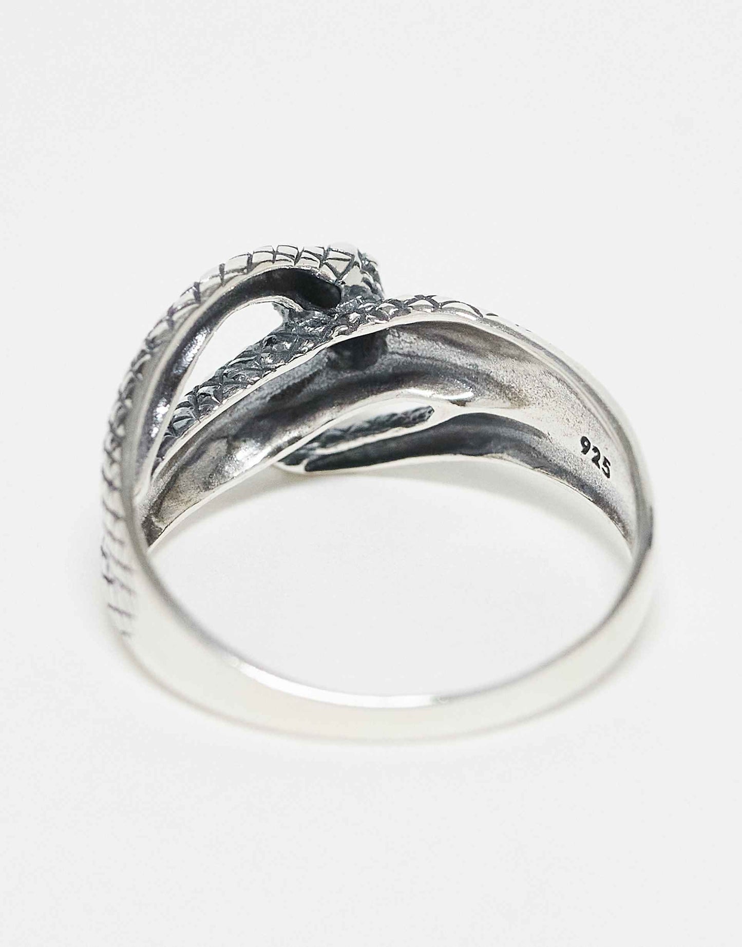 Sterling Silver Ring With Wrap Around Snake Design