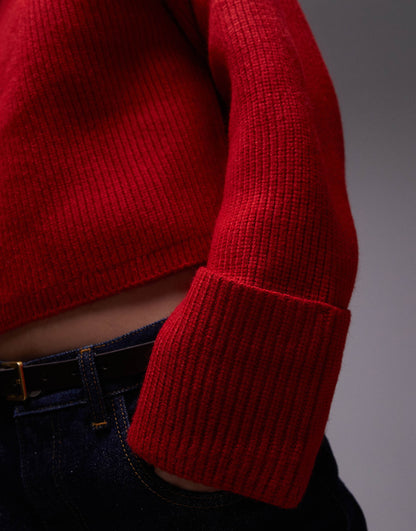 High Neck Chunky Jumper