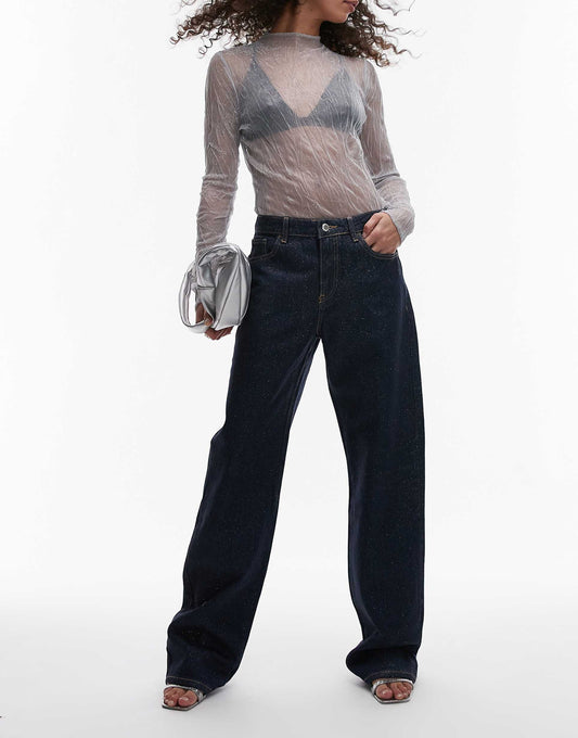 Glitter Front Jeans