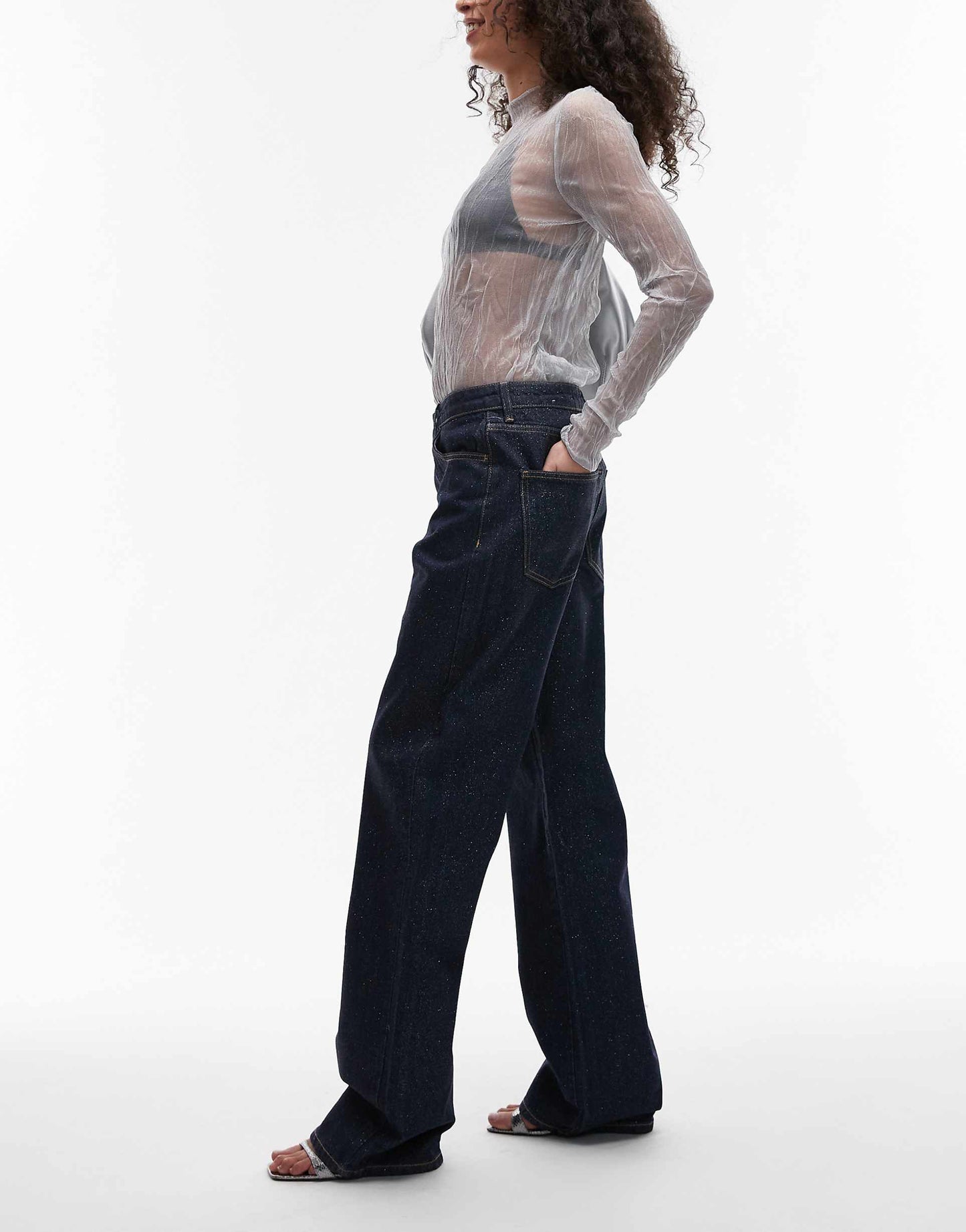 Glitter Front Jeans