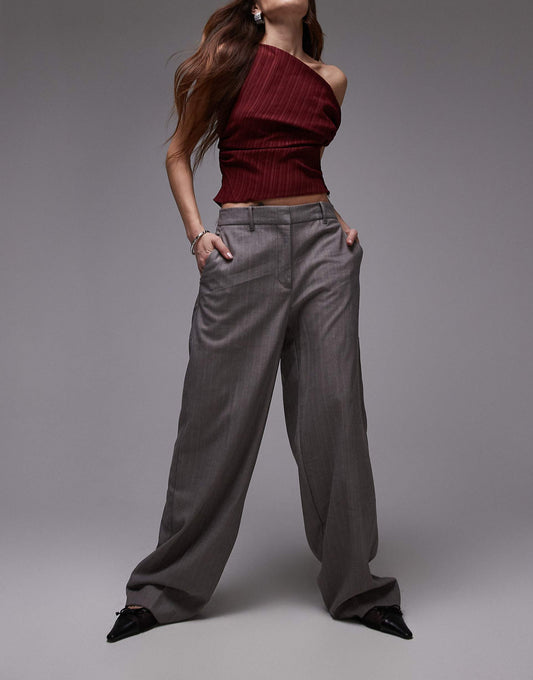 Herringbone Stripe Trouser