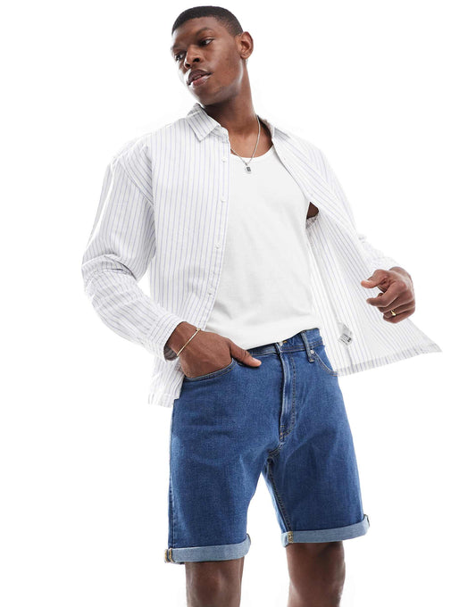 Turn Up Denim Short