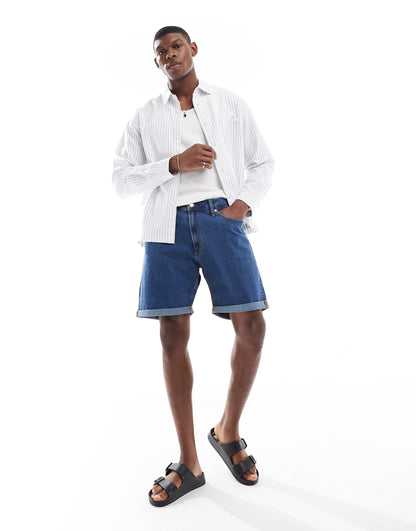Turn Up Denim Short