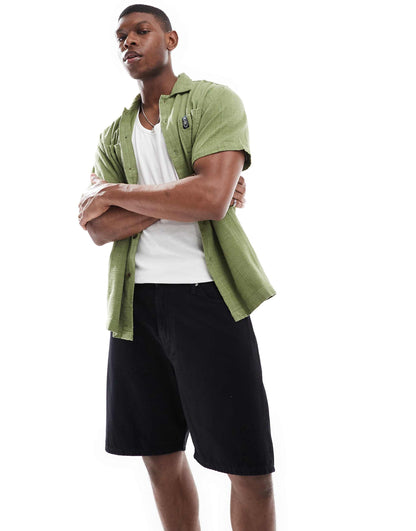 Loose Fit Denim Shorts