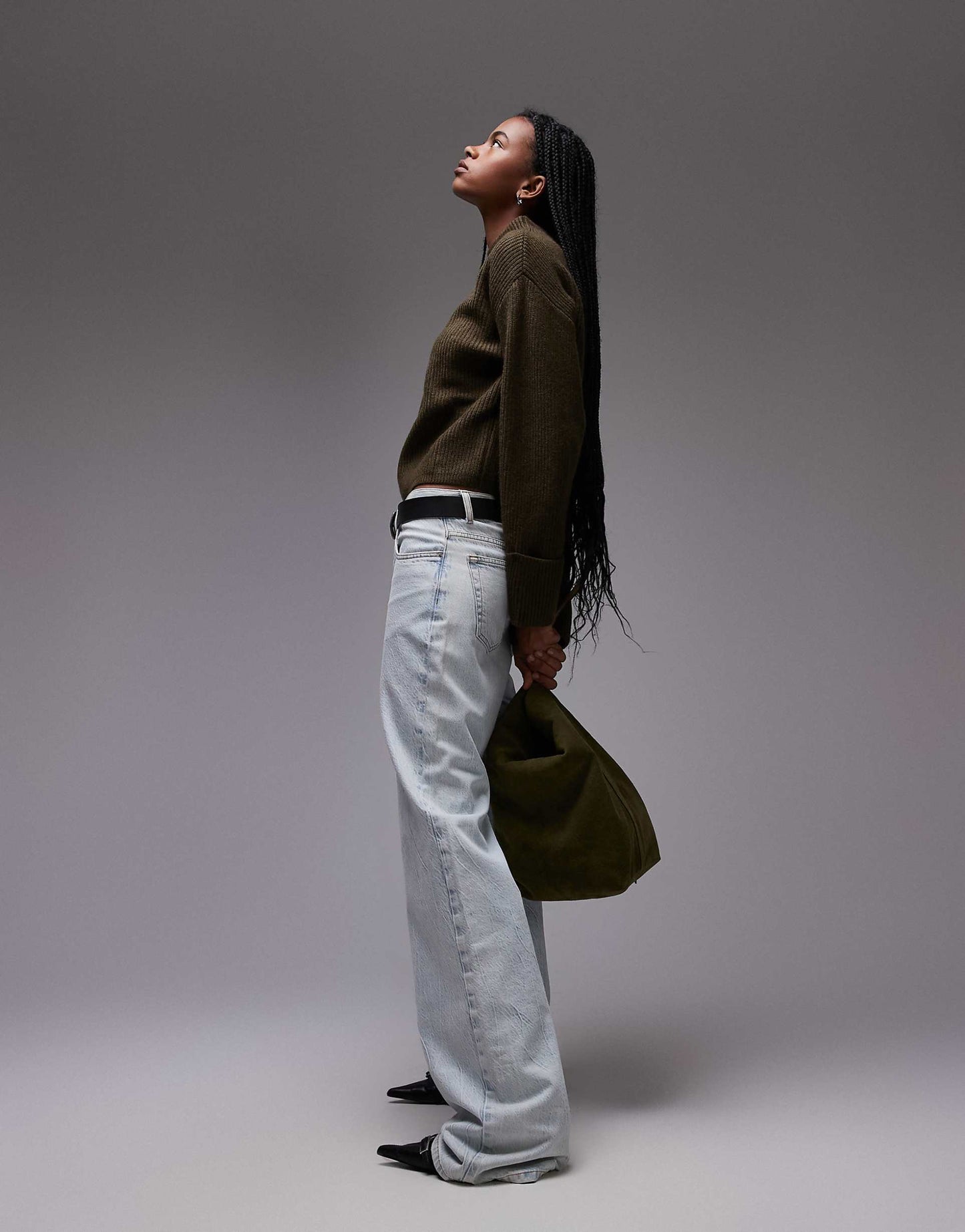 High Neck Chunky Jumper