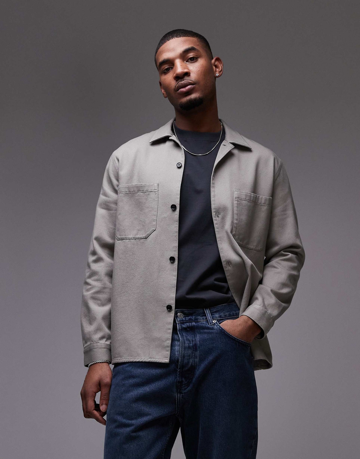 Shirt With Retro Collar