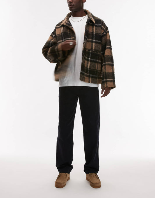 Relaxed Fit Trousers With Flat Front
