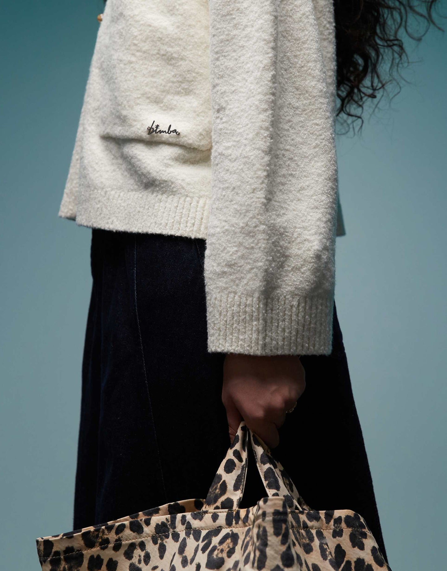 Cropped Knitted Button Up Cardigan