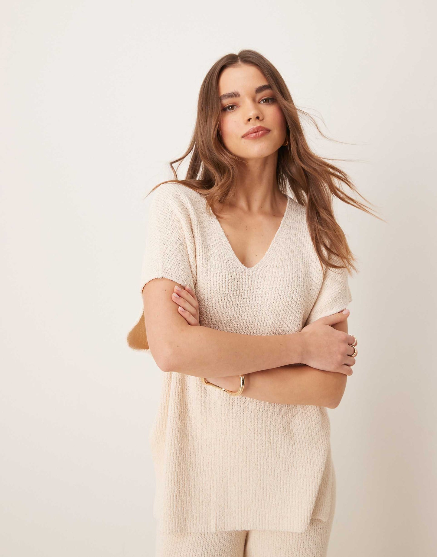 Rib Knit Oversized Top Co-Ord