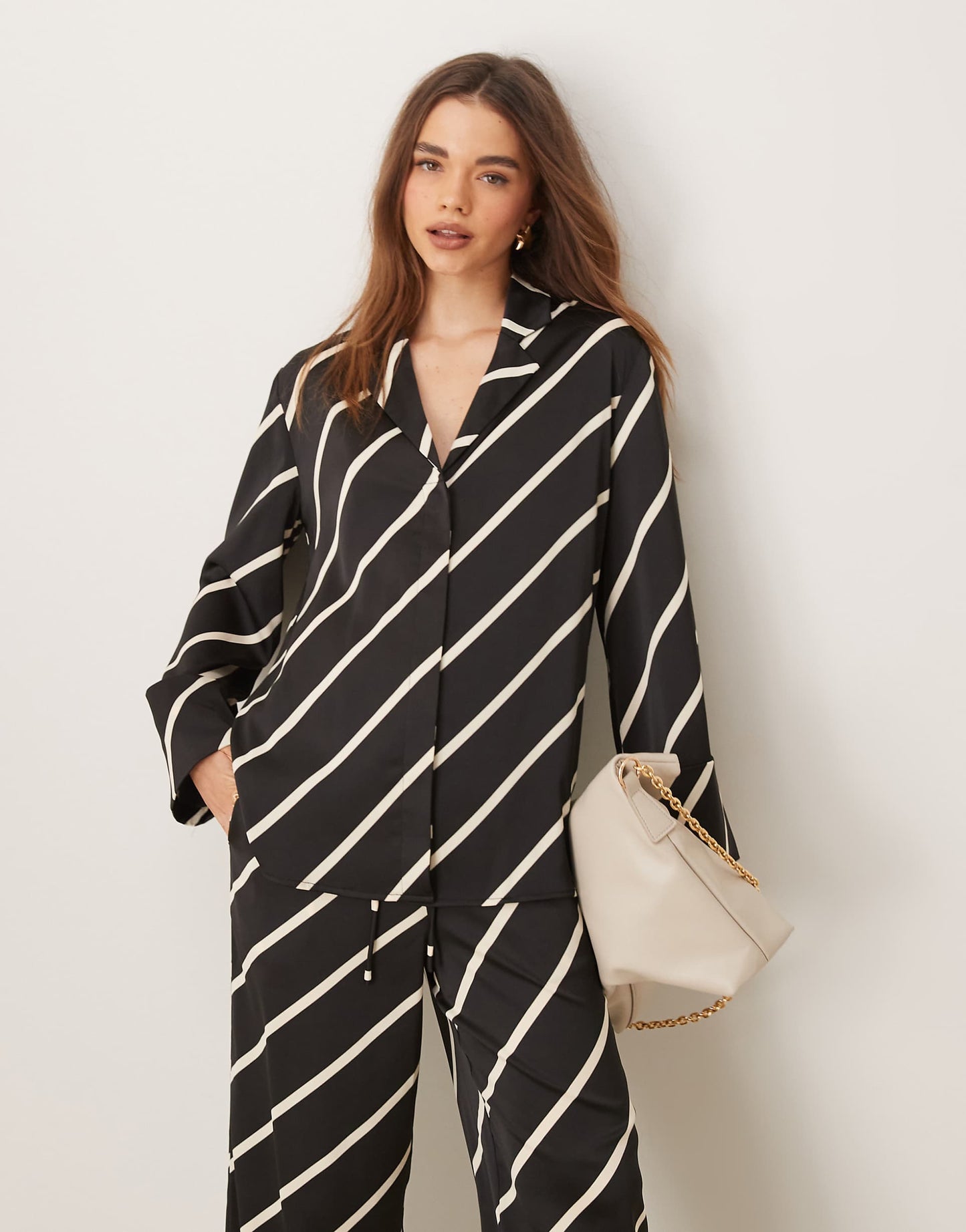 Relaxed Shirt Stripe Co-Ord