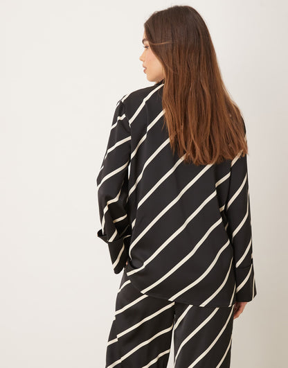 Relaxed Shirt Stripe Co-Ord