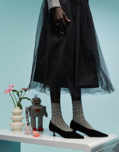 Pointed Court Kitten Heel