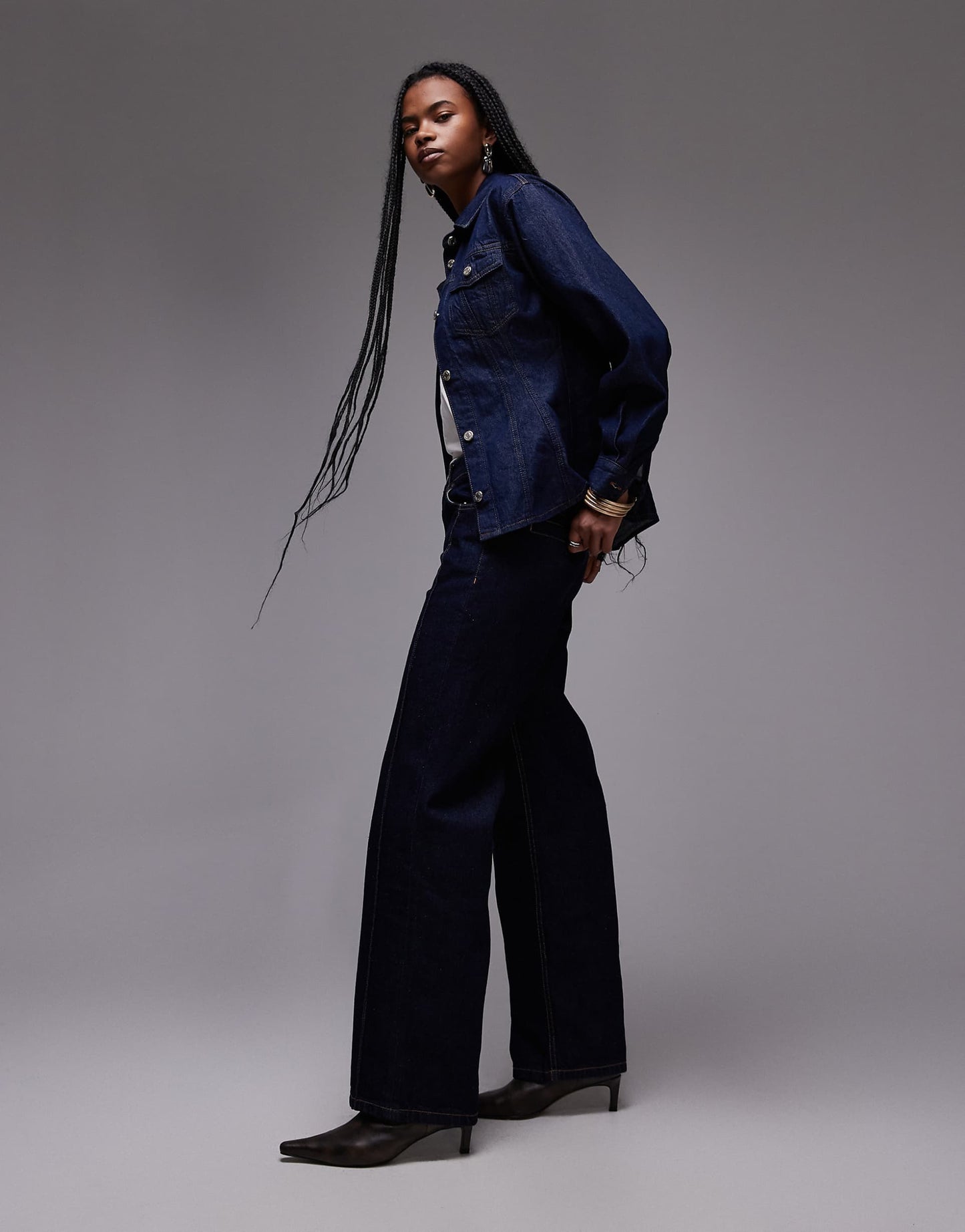 Longline Seam Front Jeans