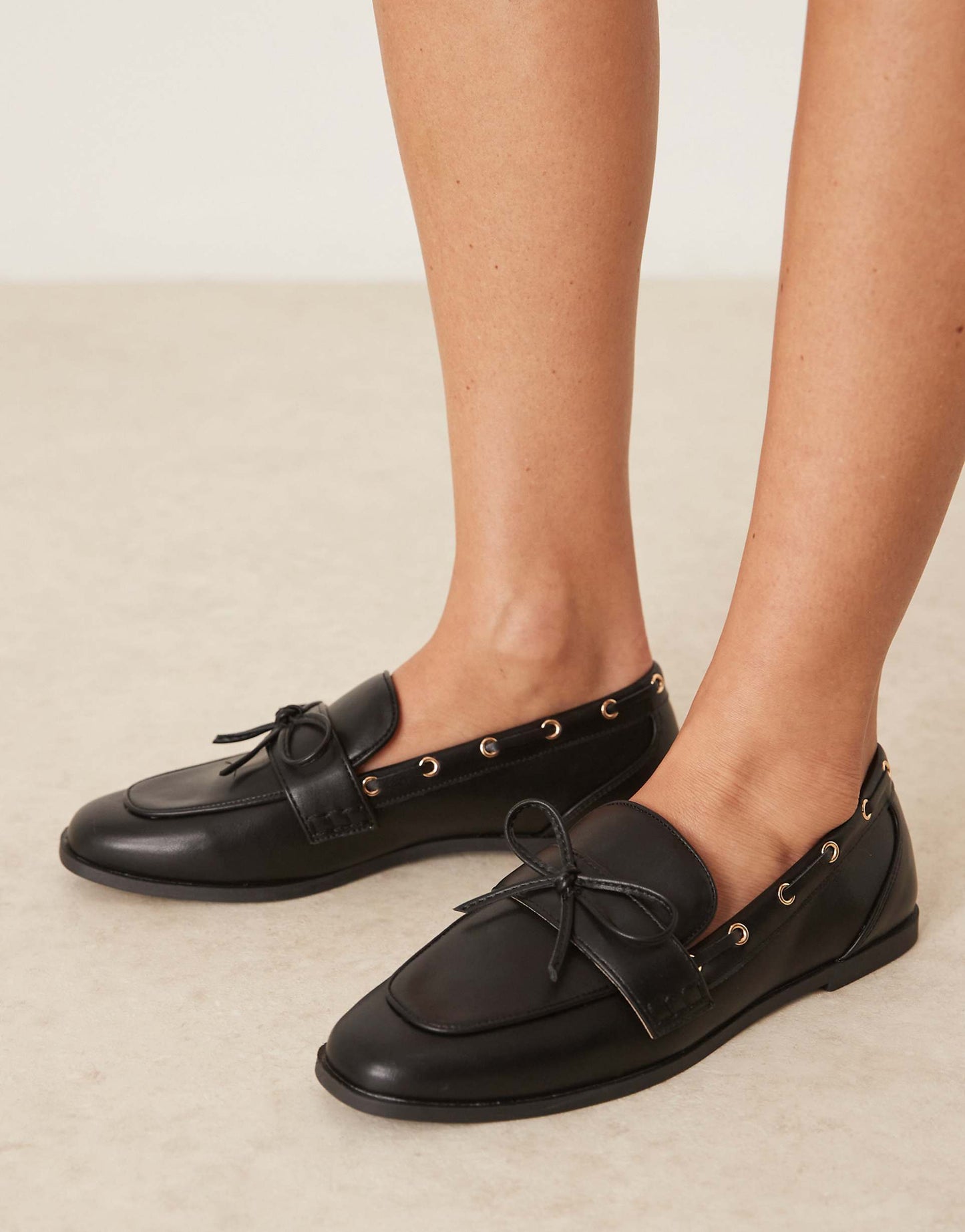 Nico Boat Loafers With Bow