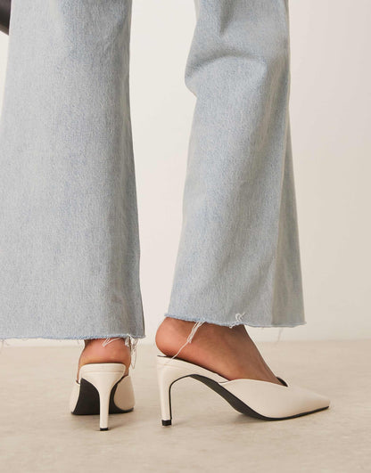 Miko Kitten Heeled Mules