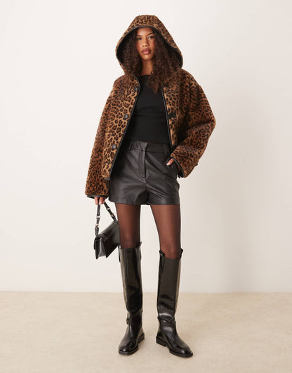 Reversible Leopard Fur Jacket