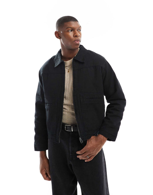 Boxy Fit Zip Through Jacket