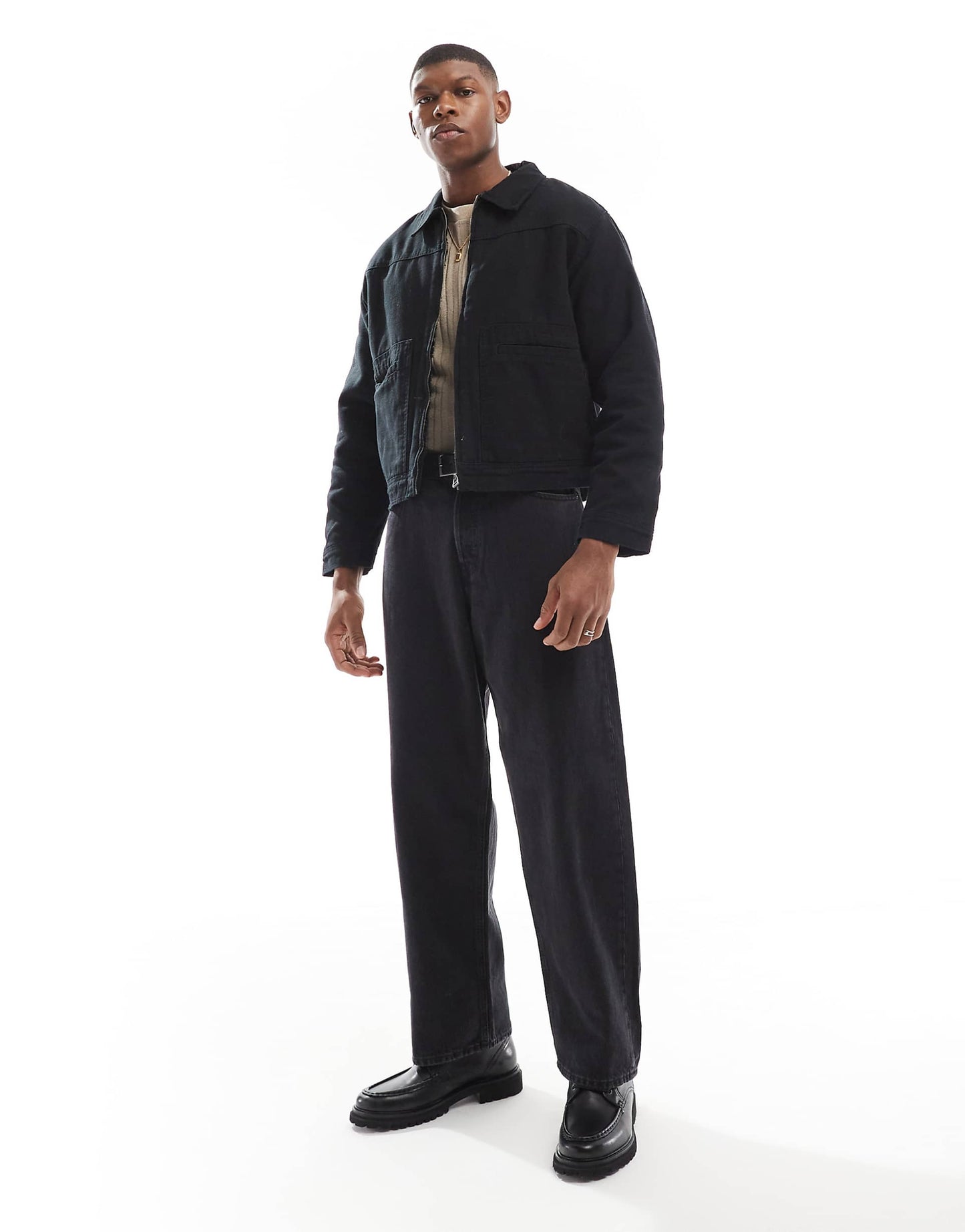 Boxy Fit Zip Through Jacket